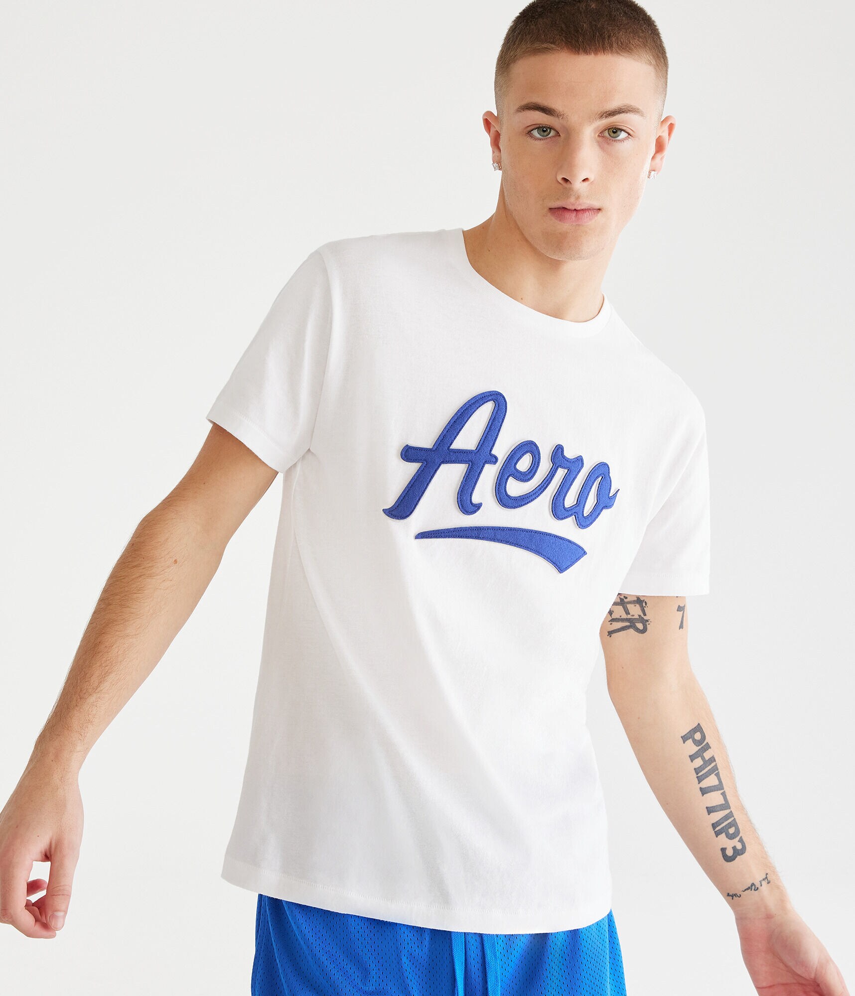 Aero Script Appliqu&eacute; Graphic Tee