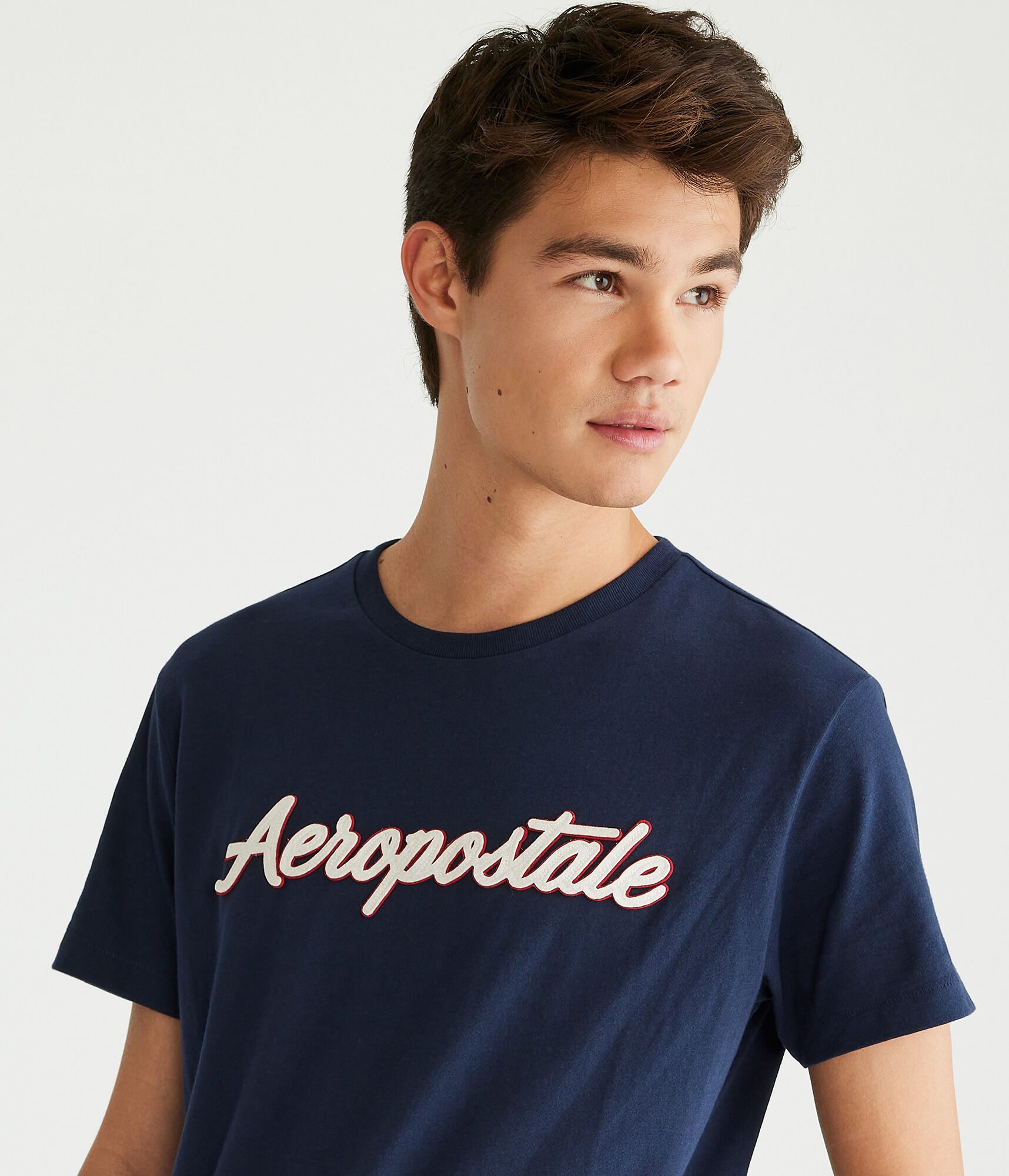 Aeropostale Script Logo Appliqu&eacute; Graphic Tee