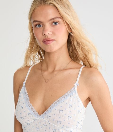 Hearts & Bows Lace-Trim Sleep Cami Hearts & Bows Lace-Trim Sleep Cami
