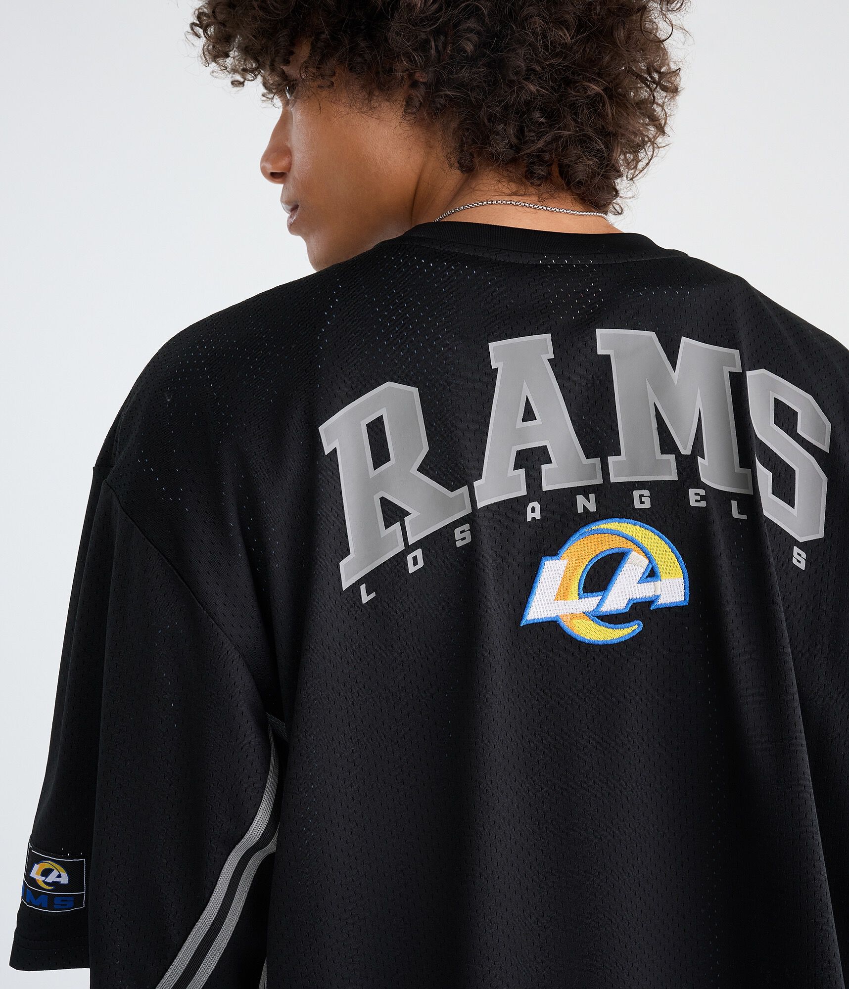 Los Angeles Rams Striped Mesh Top