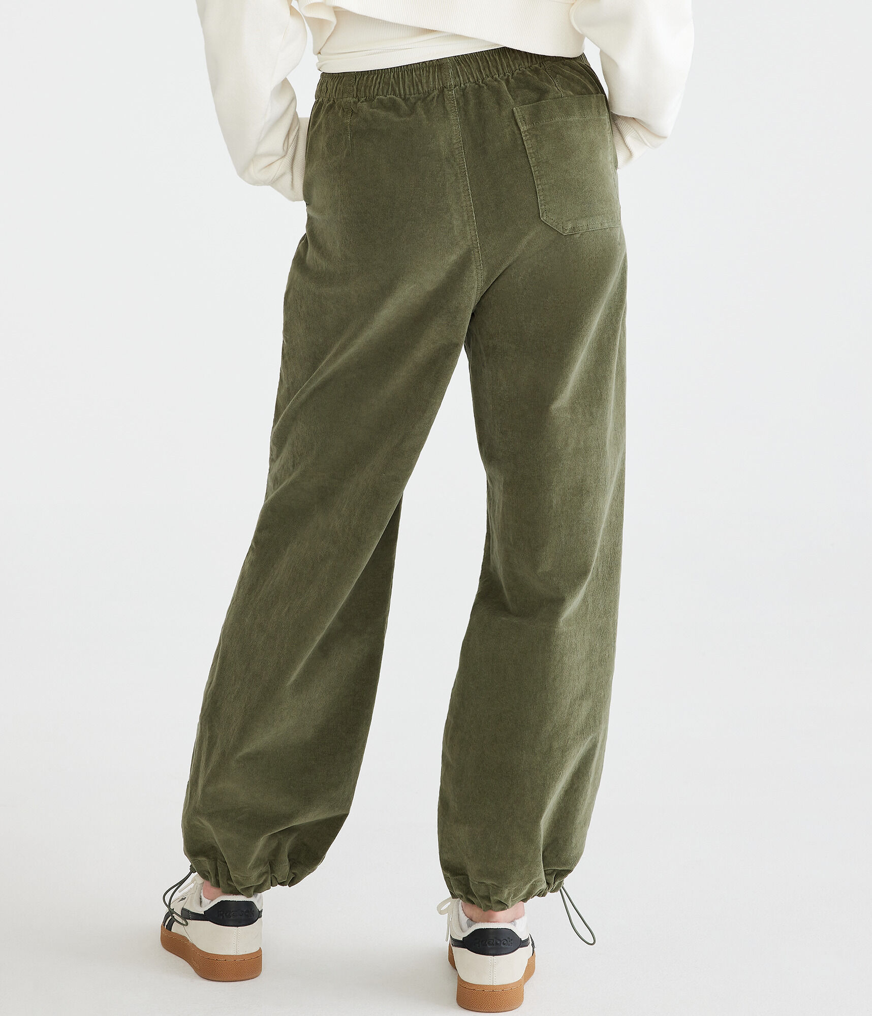 High-Rise Corduroy Parachute Pants