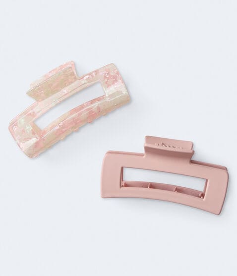 Open Rectangle Claw Hair Clip 2-Pack Open Rectangle Claw Hair Clip 2-Pack