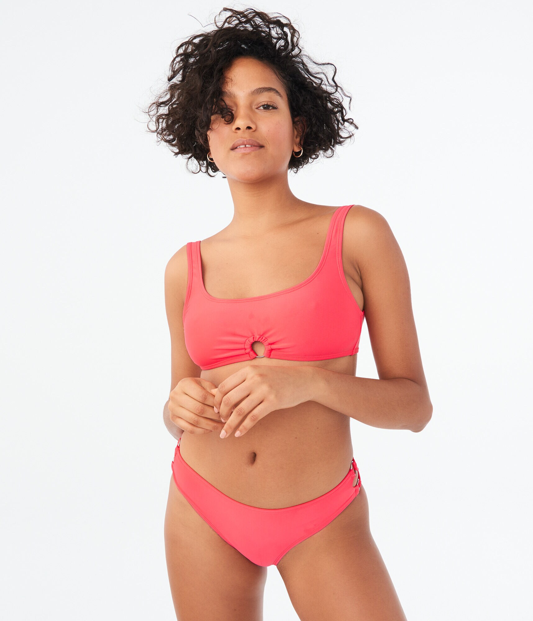 Solid O-Ring Bikini Top