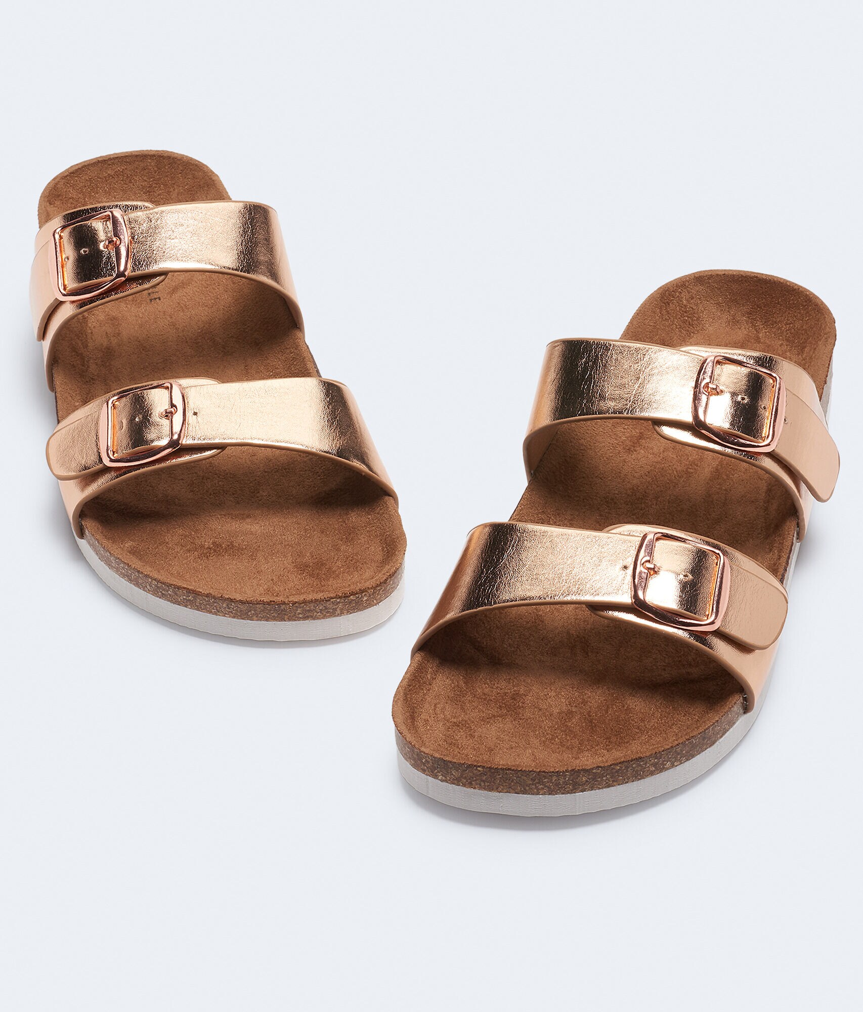Double strap cork sandals clearance