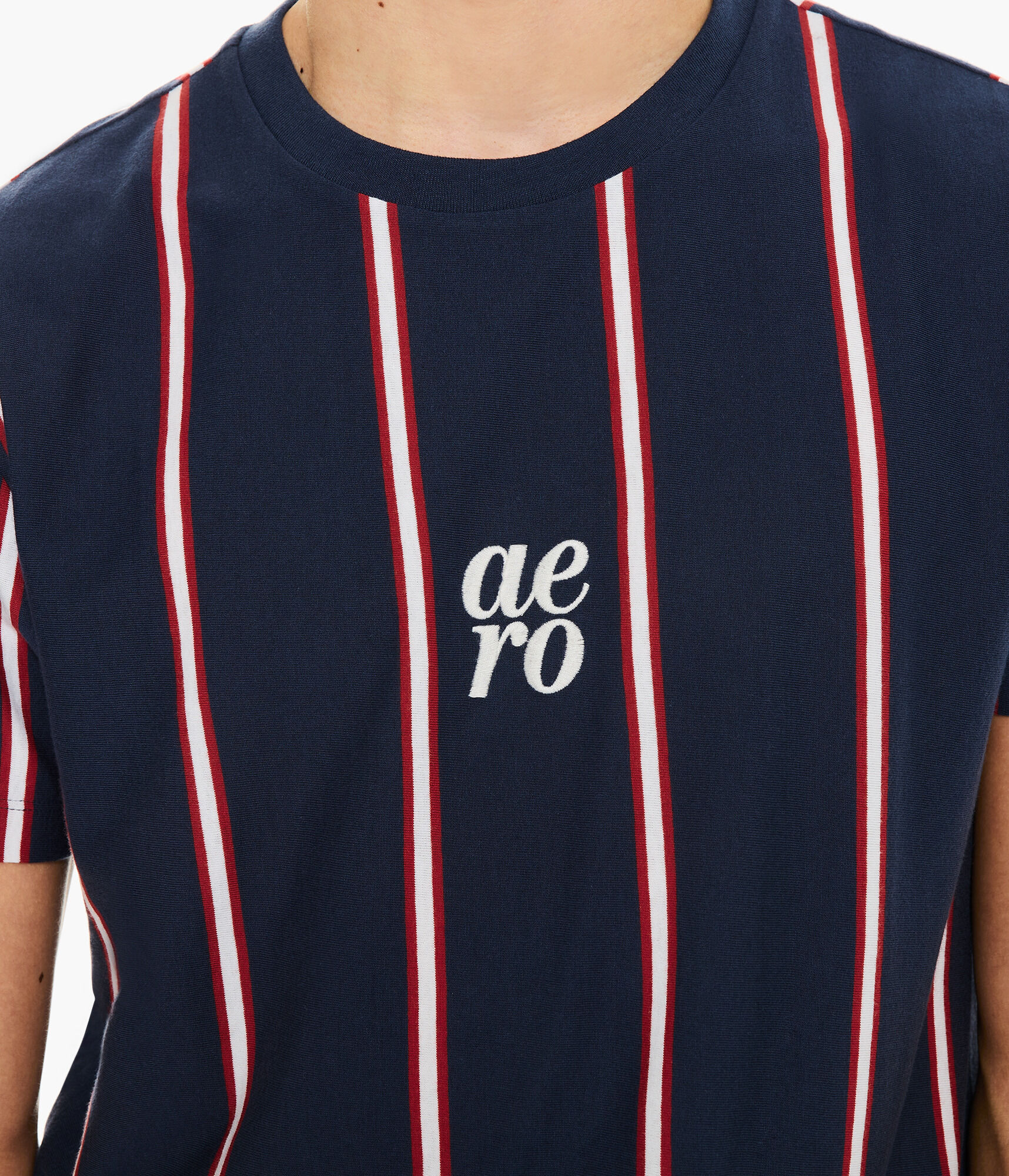 Aero Vertical Stripe Graphic Tee