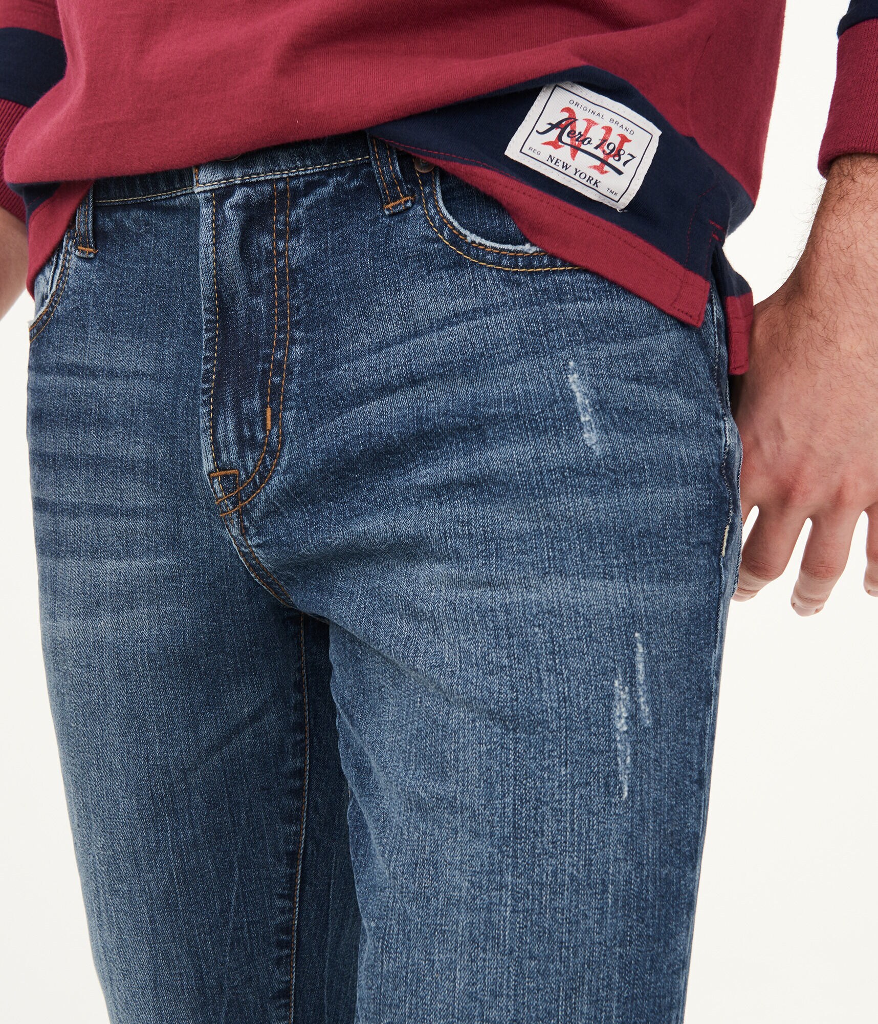 Slim Medium Wash Stretch Jean
