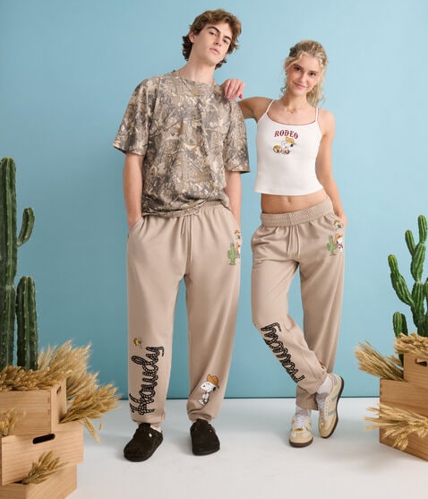 Peanuts® | Aéropostale Western Snoopy Howdy Jogger Sweatpants Peanuts® | Aéropostale Western Snoopy Howdy Jogger Sweatpants