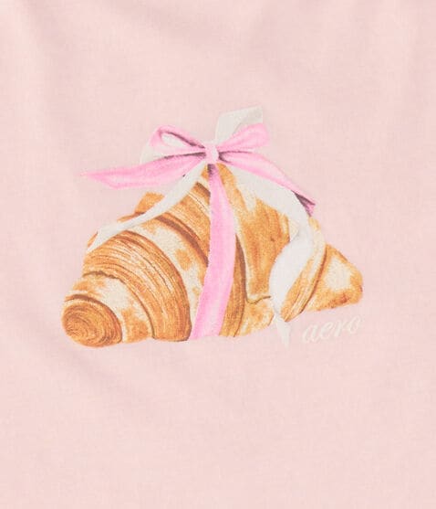 Croissant Bow Graphic Tee Croissant Bow Graphic Tee