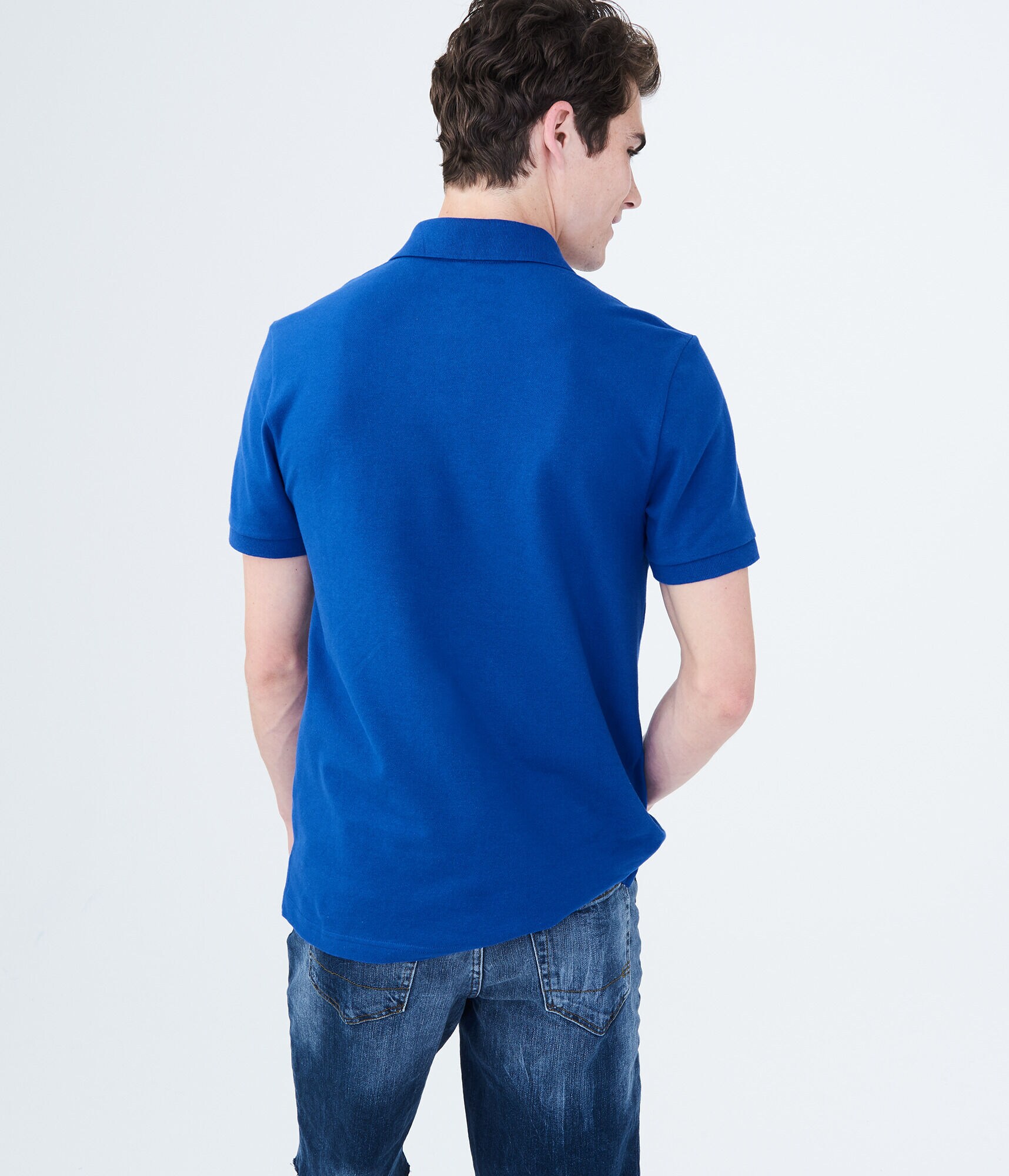 A87 NY Solid Stretch Piqu&eacute; Polo