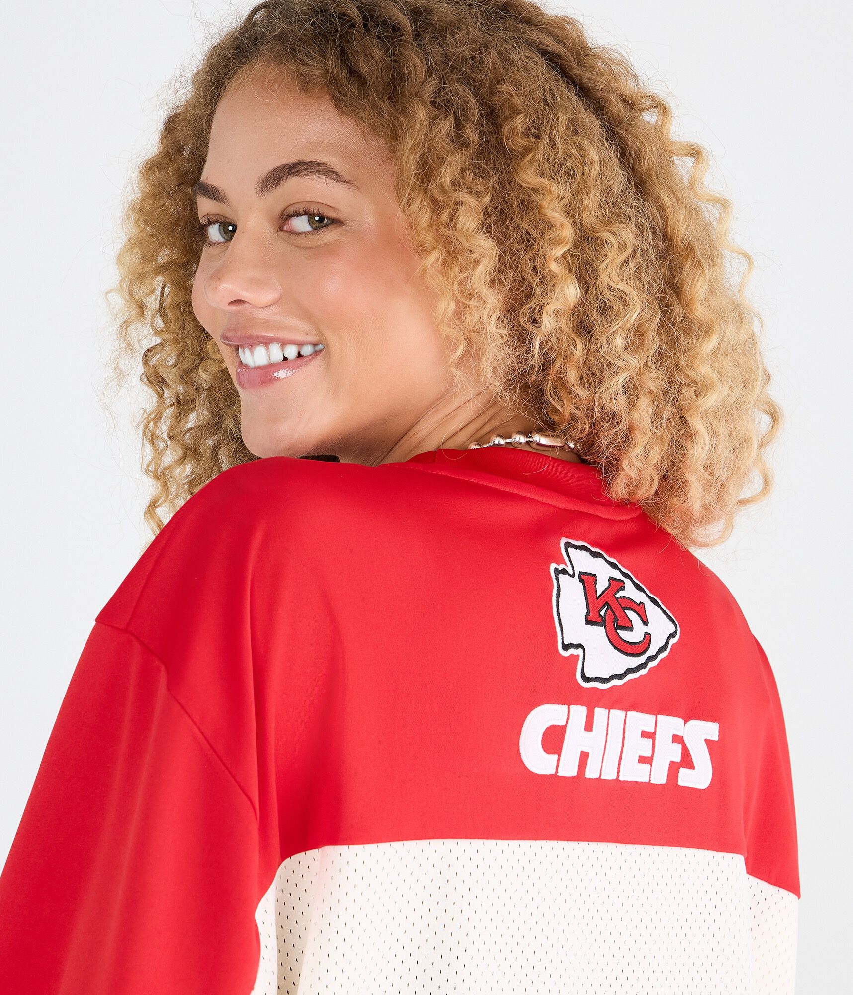Kansas City Chiefs Colorblock Mesh Top
