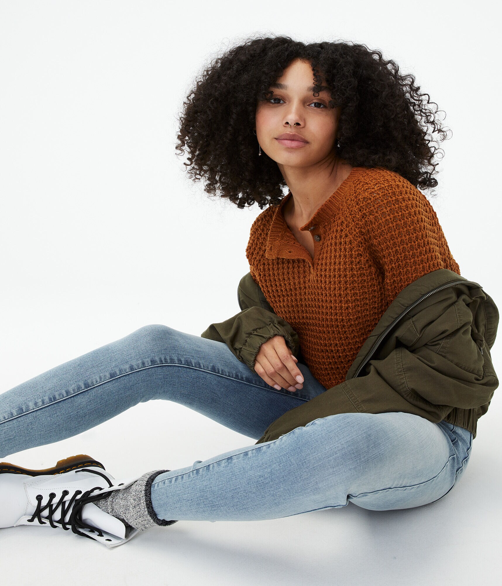 Solid Henley Sweater