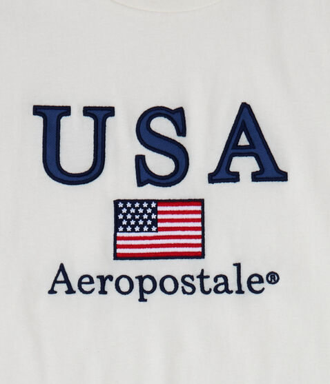 Aeropostale USA Appliqué Graphic Tee Aeropostale USA Appliqué Graphic Tee