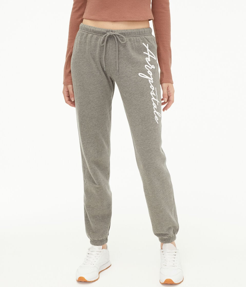 Aeropostale Script Logo Cinched Sweatpants