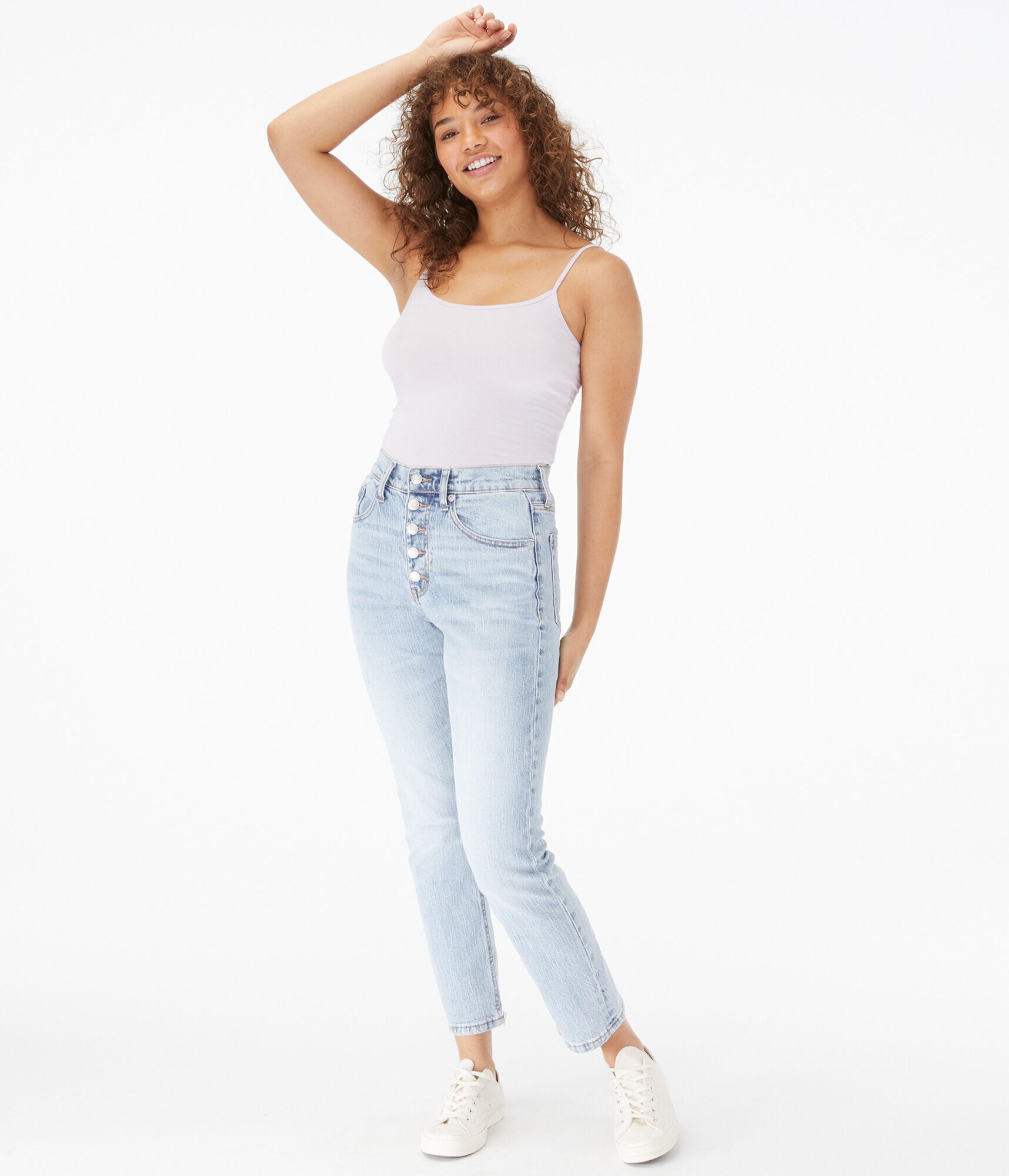90s Super High-Waisted Straight Jean