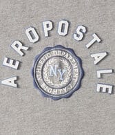 Aeropostale Arch Crest Appliqué Graphic Tee