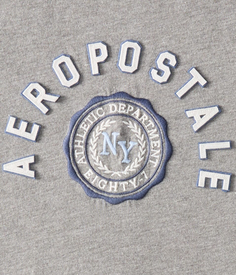 Aeropostale Arch Crest Appliqué Graphic Tee