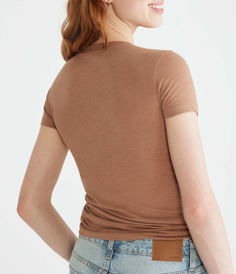 Aeropostale Butterfly Appliqué Graphic Tee