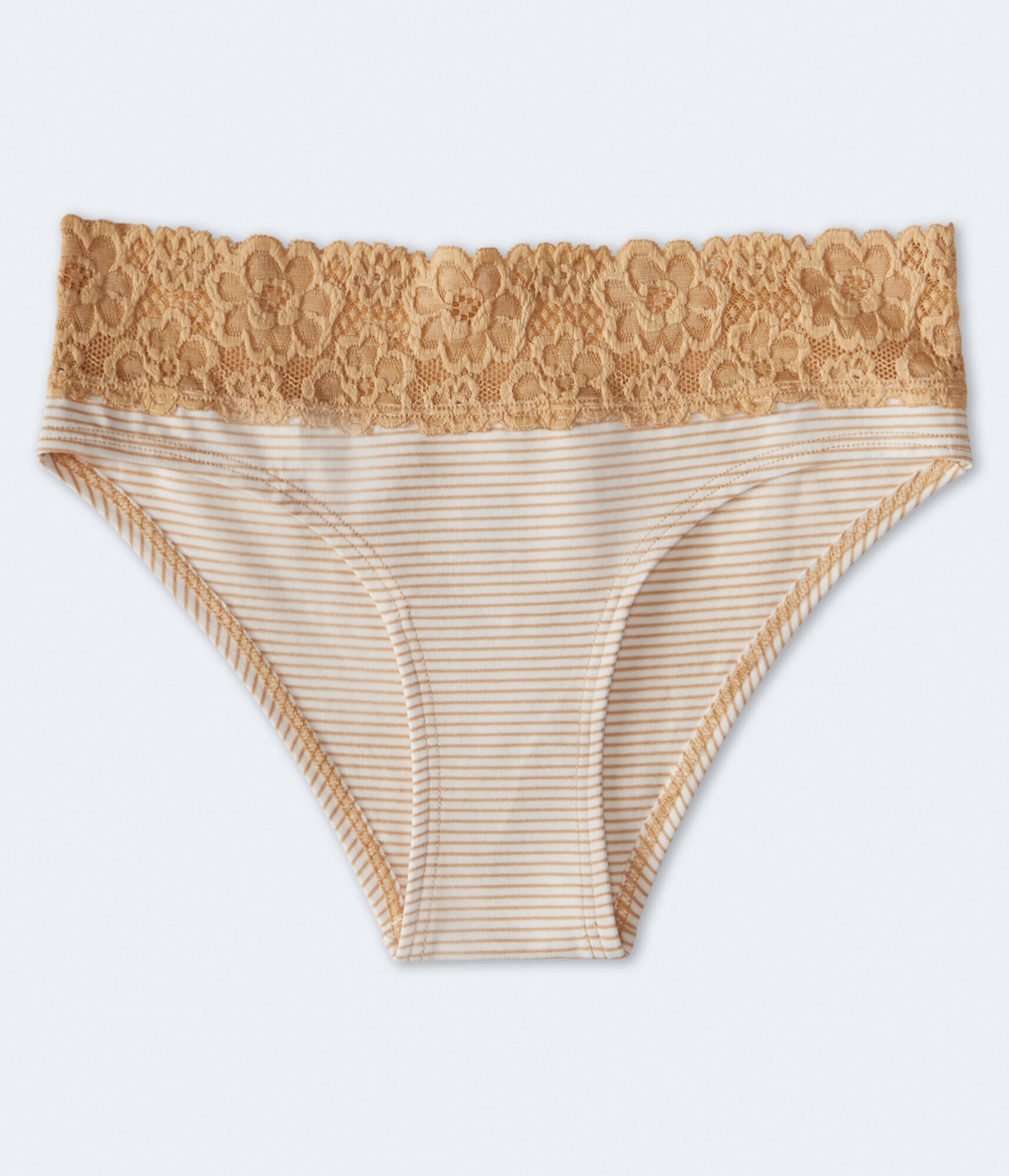 Thin Stripe Lace-Trim Hipster