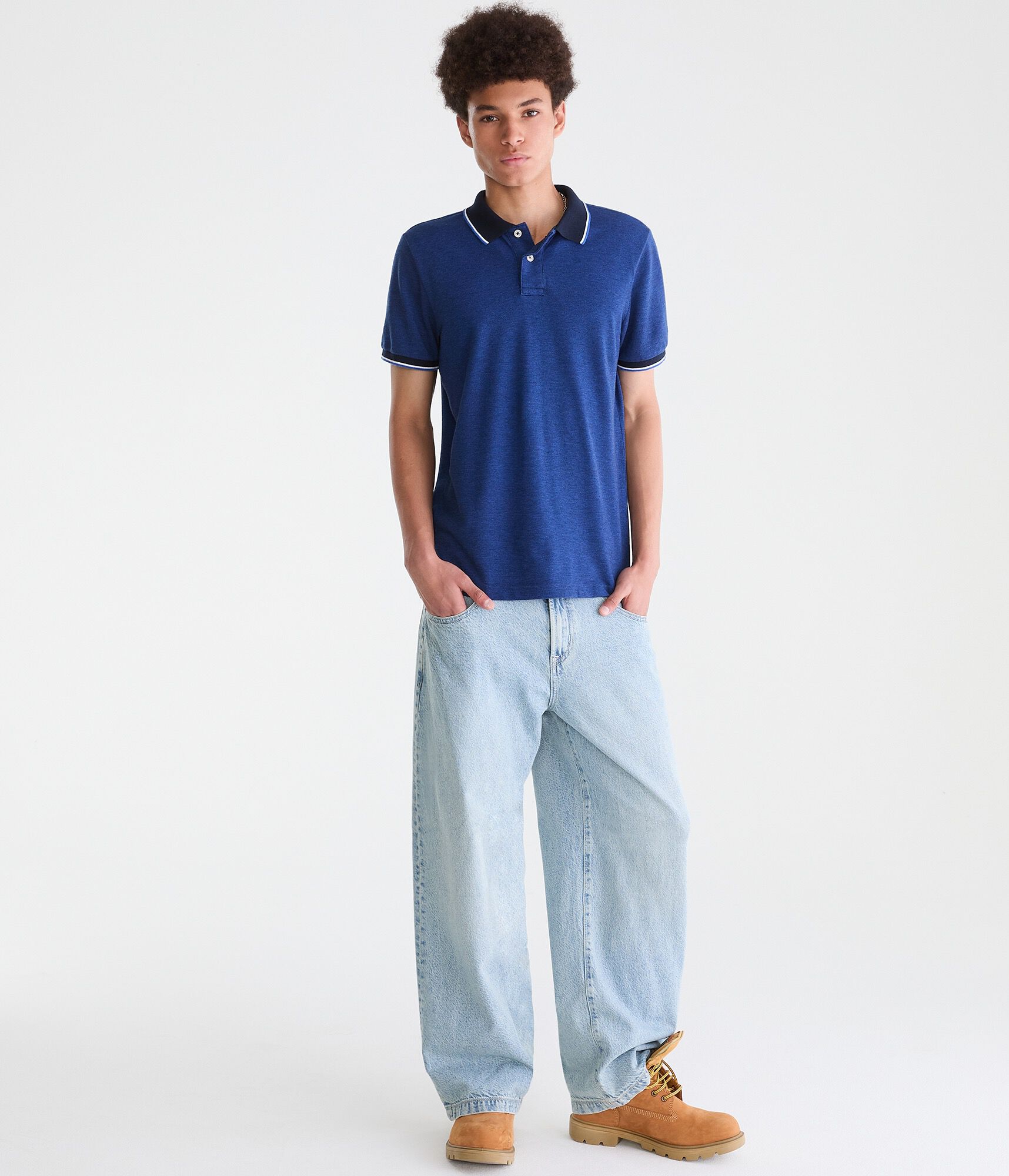 Contrast Tipped Piqu&eacute; Polo