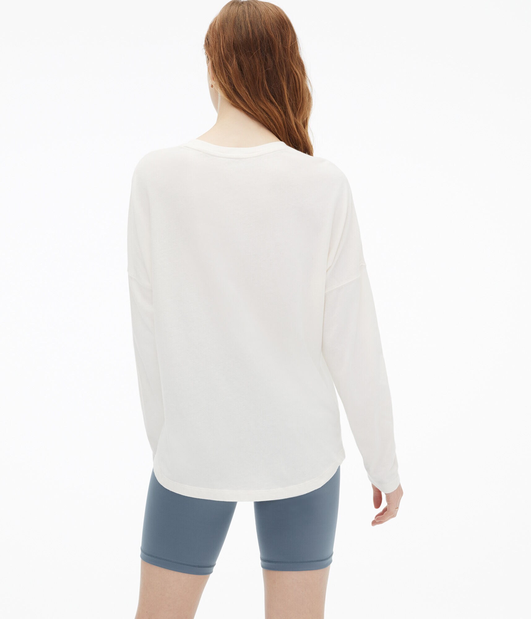 Long Sleeve Floral Aero Letter Oversized Graphic Tee