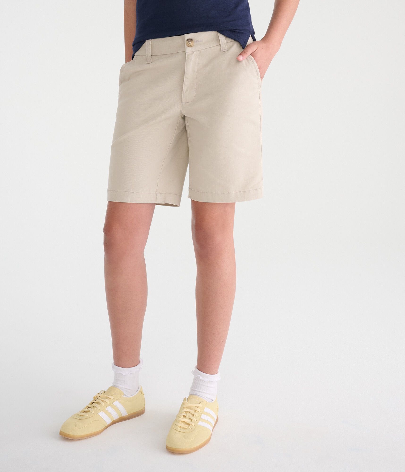 Low-Rise Uniform Bermuda Shorts