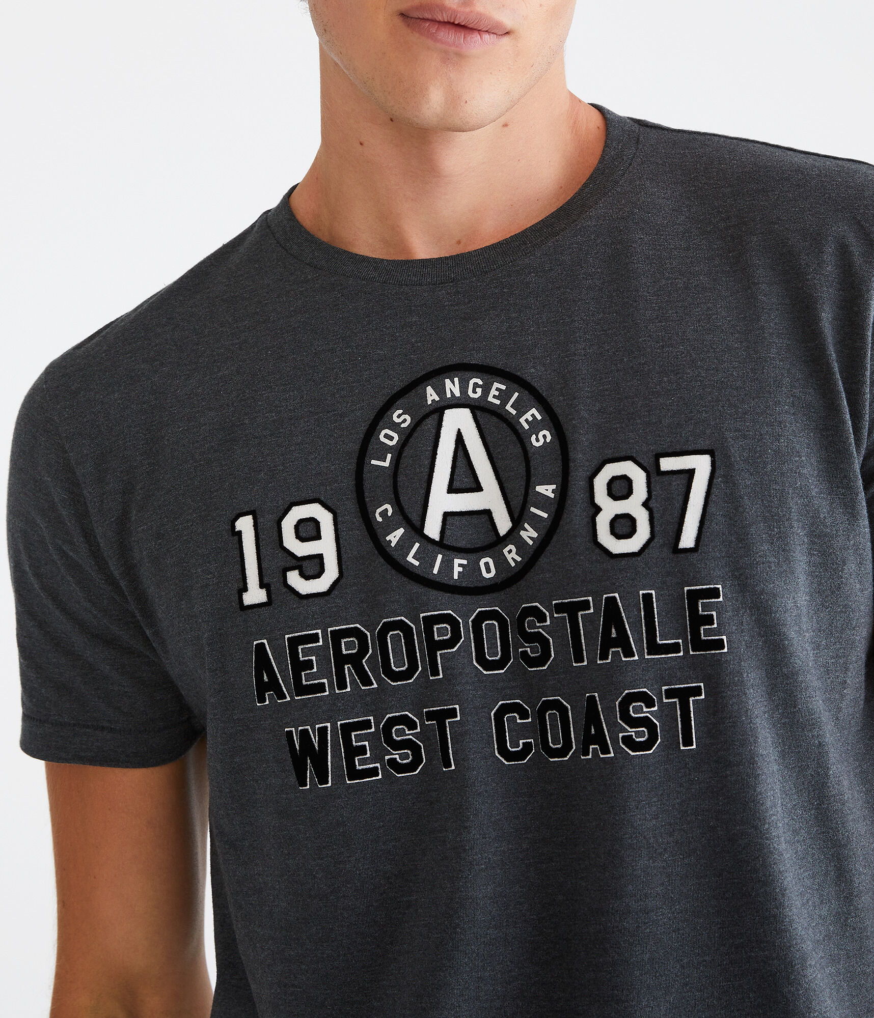 Aeropostale West Coast Appliqué Graphic Tee