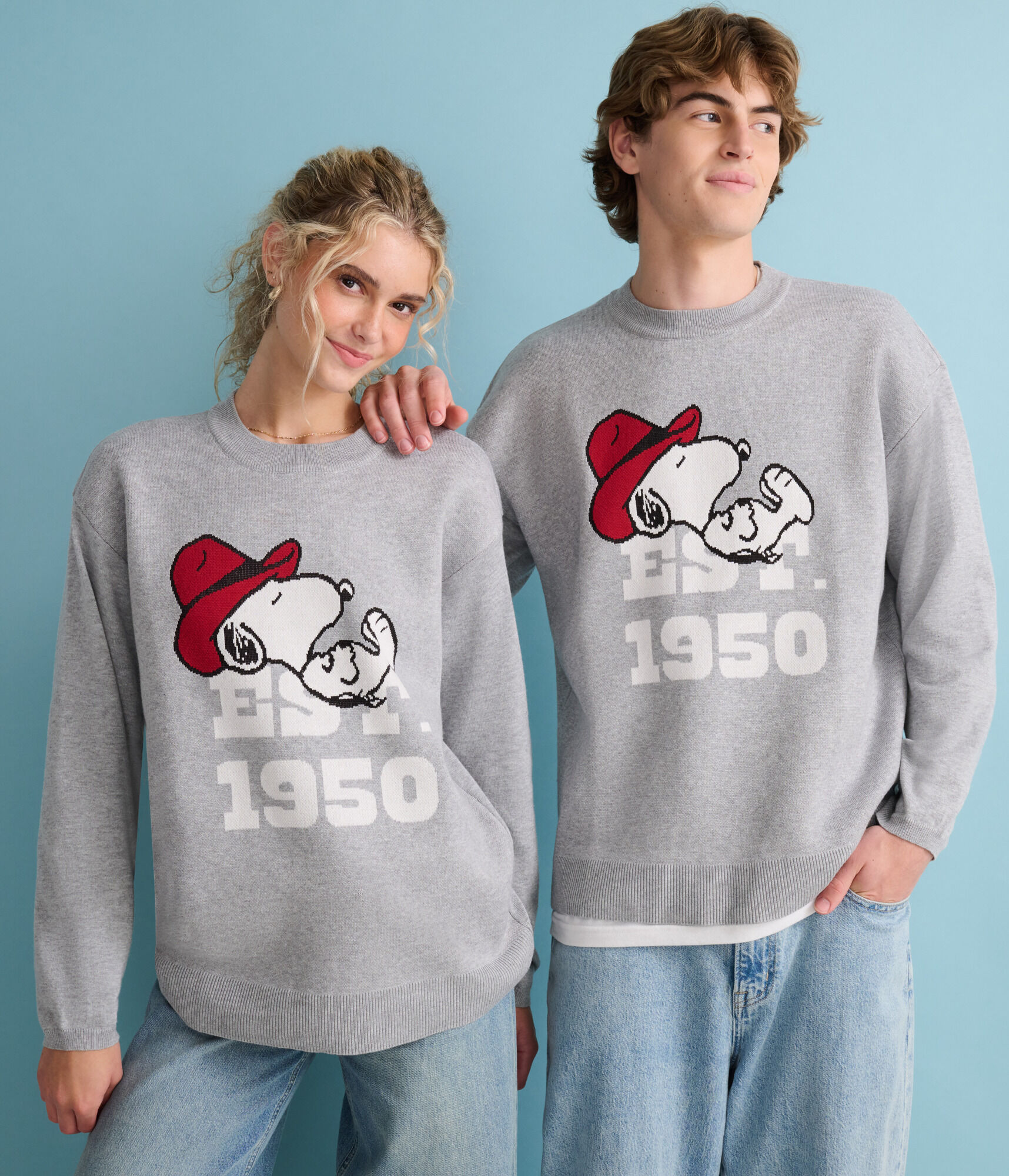Peanuts® | Aéropostale Western Snoopy 1950 Crew Sweater