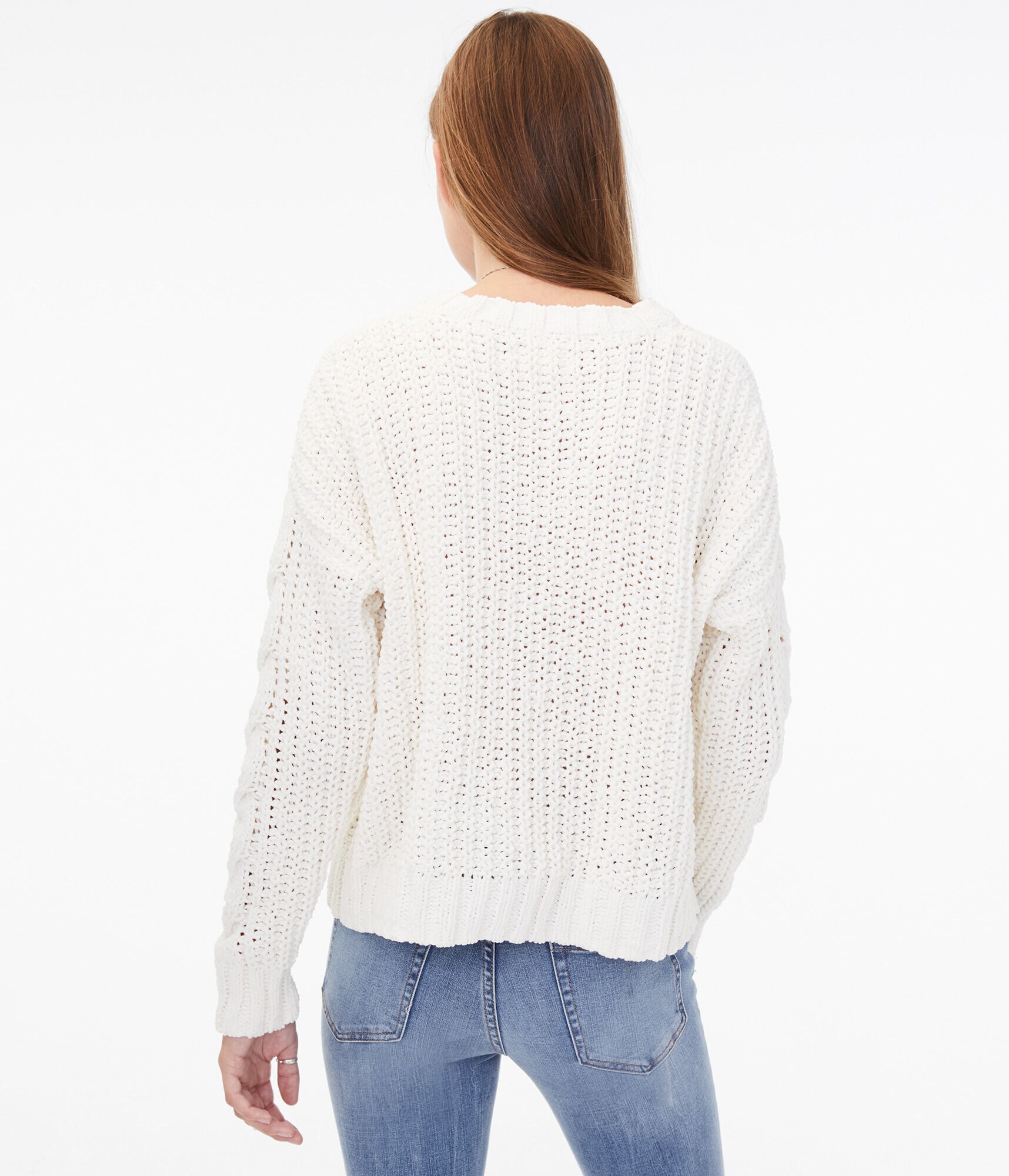 Chenille Cable Sweater