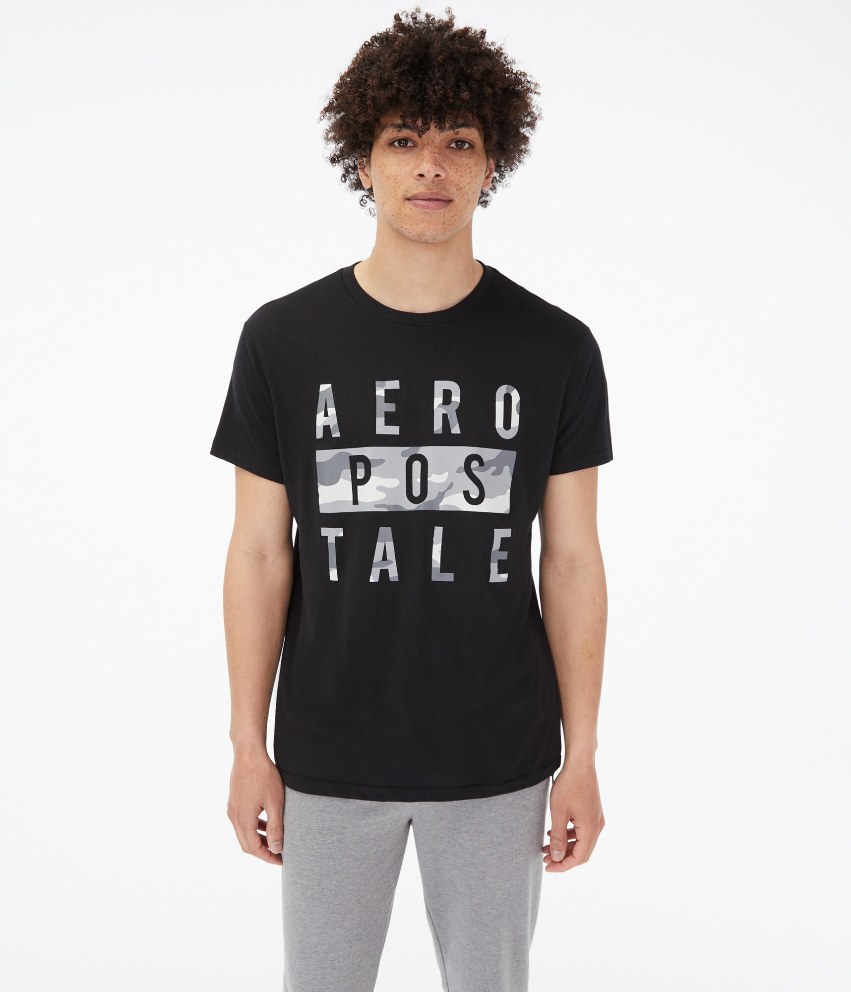 Camo Stacked Aeropostale Graphic Tee