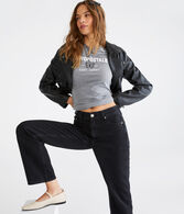 Aeropostale Butterfly Appliqué Graphic Tee