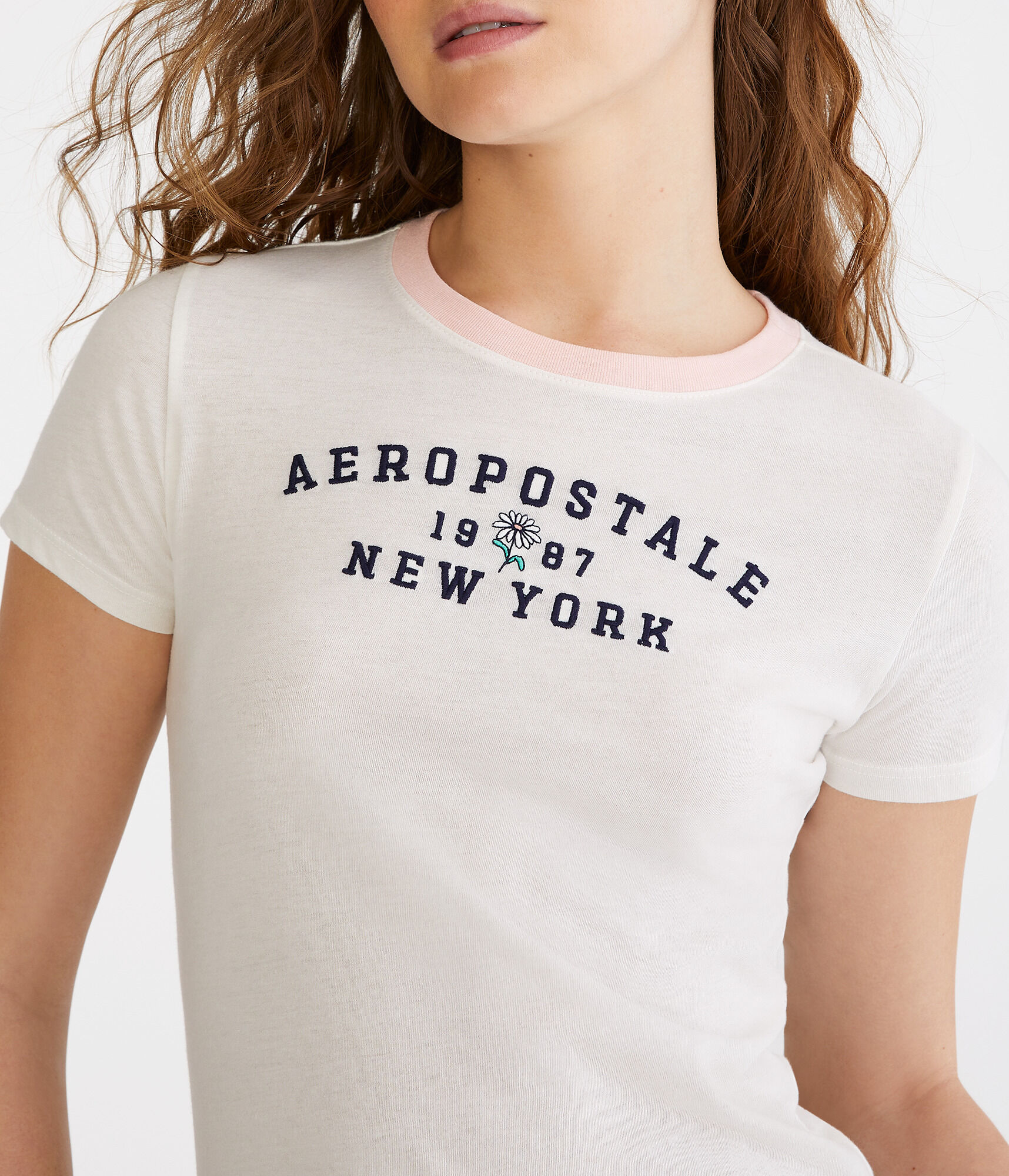 Aeropostale New York Ringer Graphic Tee