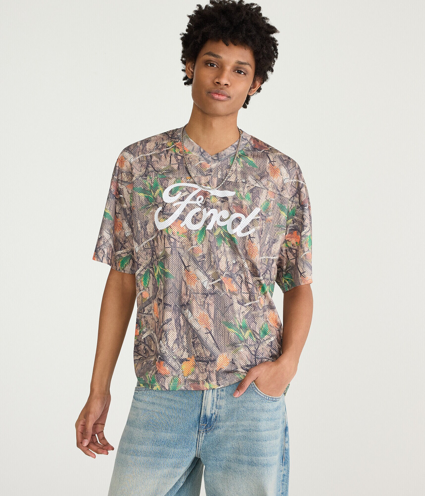 Ford Forest Camo V-Neck Jersey