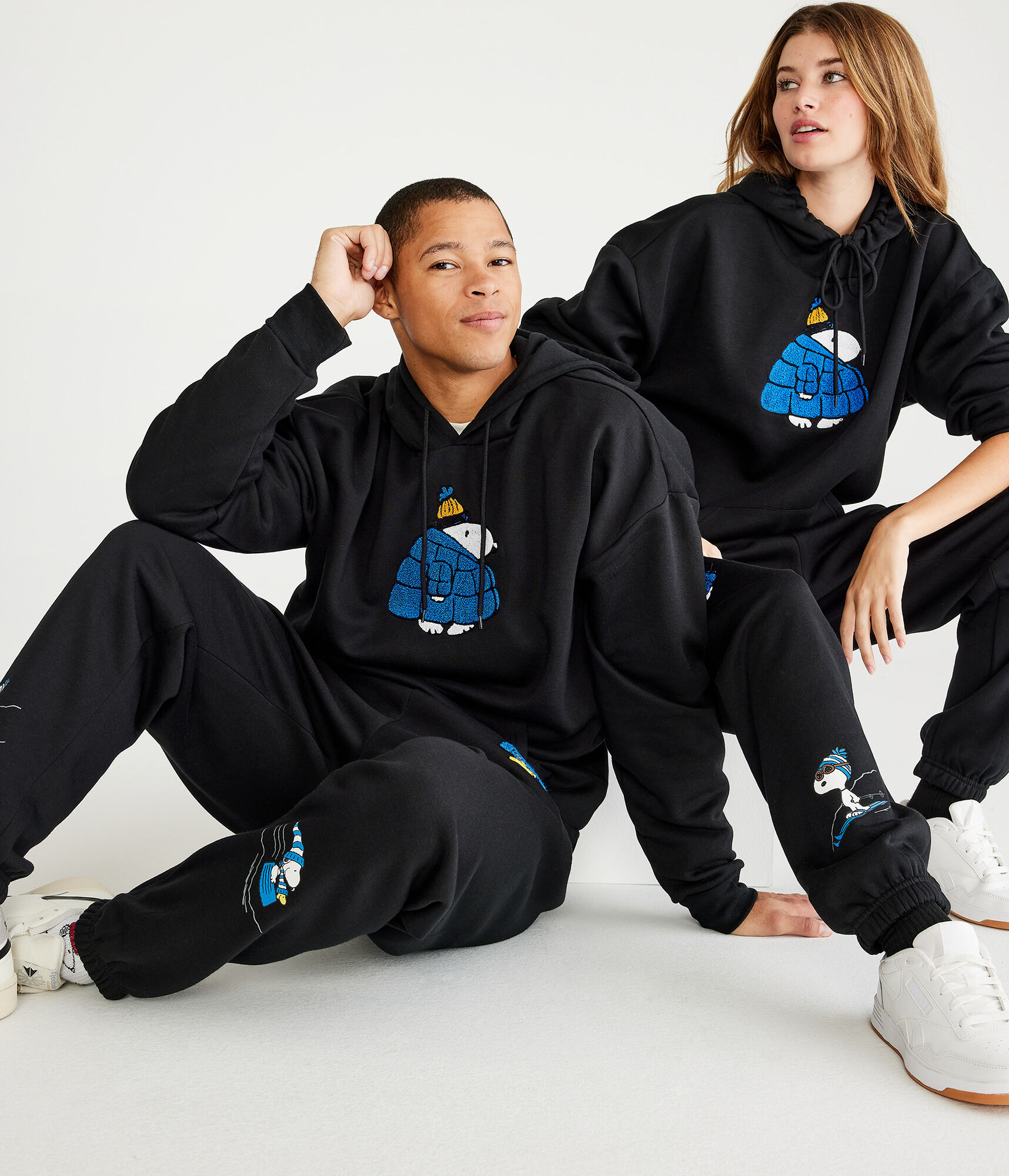 Peanuts&reg; | A&eacute;ropostale Snoopy Puffer Jacket Pullover Hoodie
