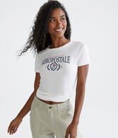 Aeropostale Rose Crest Graphic Tee
