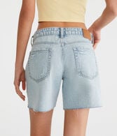 Low-Rise Baggy Denim Shorts 6"