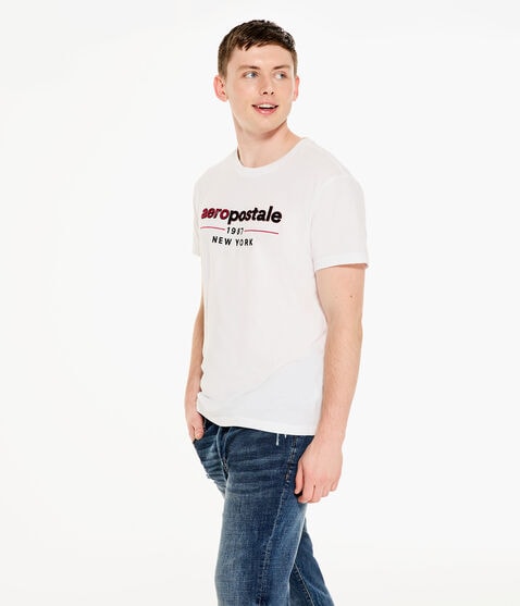 Aeropostale 1987 Logo Appliqué Graphic Tee