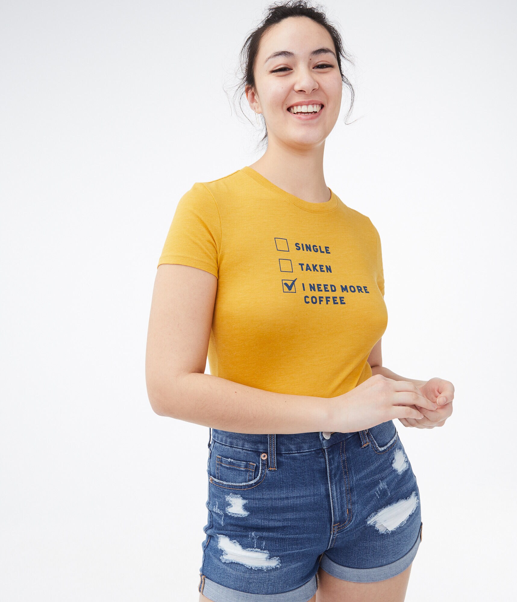 Single Taken More Coffee Graphic Tee