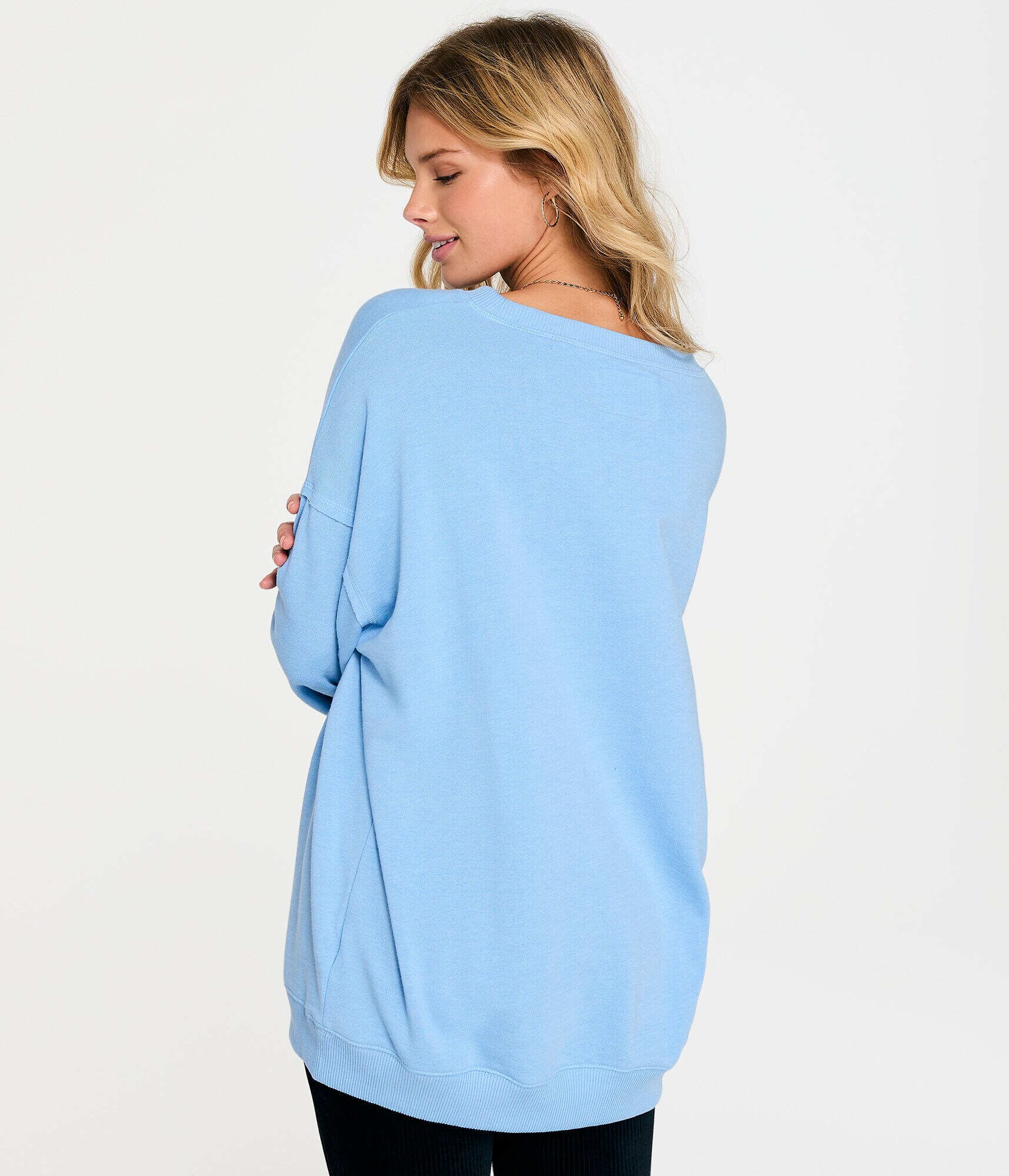 Butterflies Oversized Crew Sweatshirt