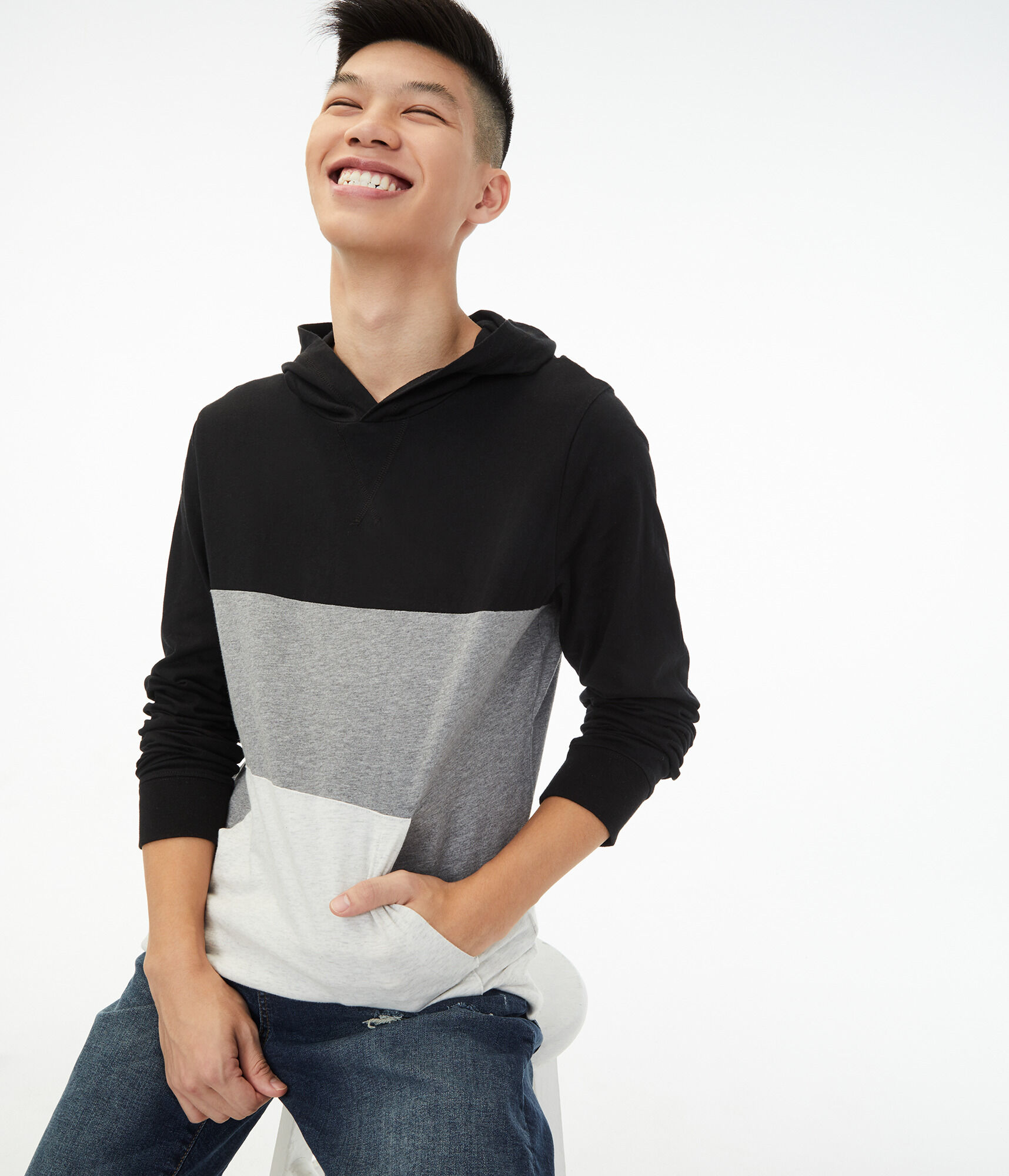 Colorblock Pullover Hoodie