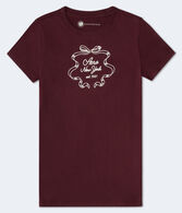 Aero New York Ribbon Flocked Graphic Tee