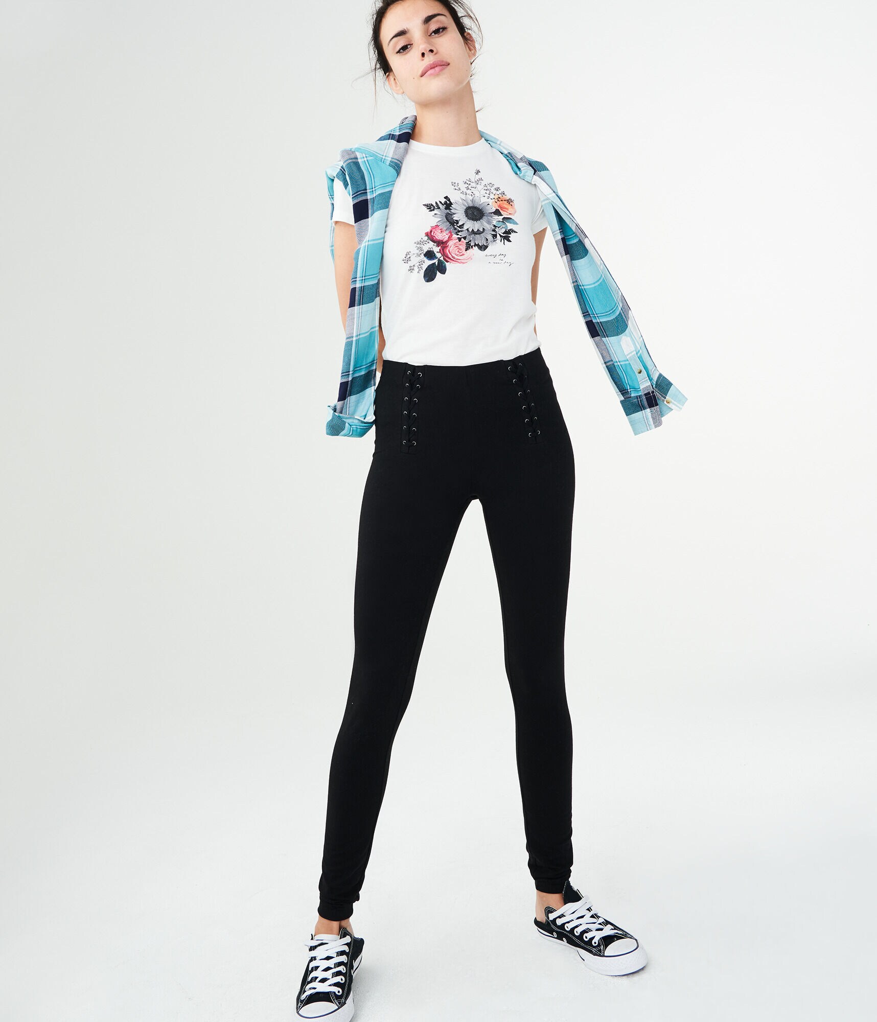 Lace-Up Leggings
