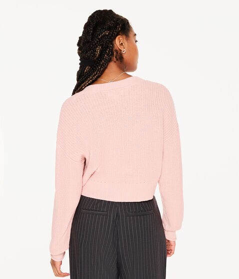 Ribbed V-Neck Sweater