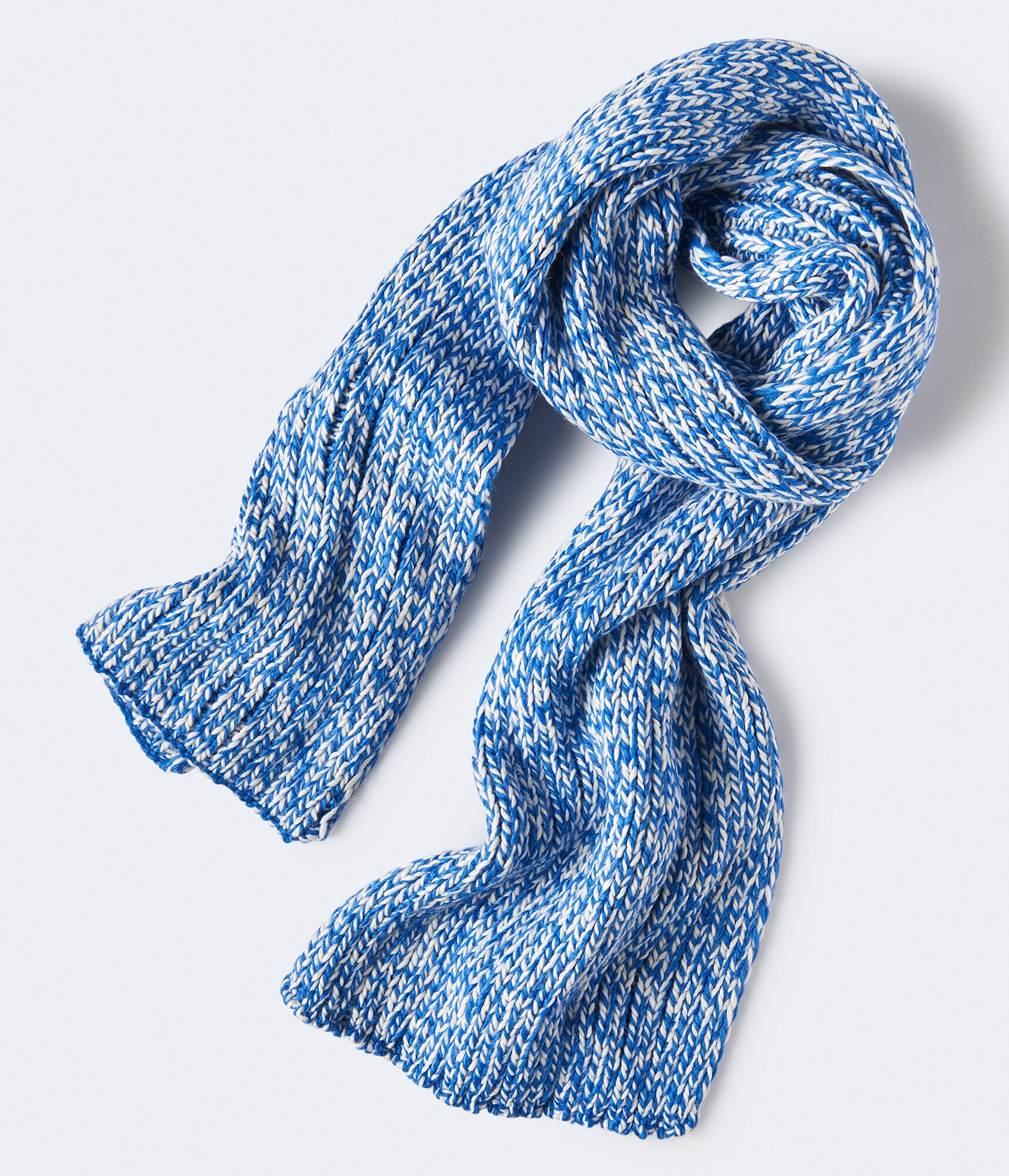 Ribbed Marled Knit Scarf