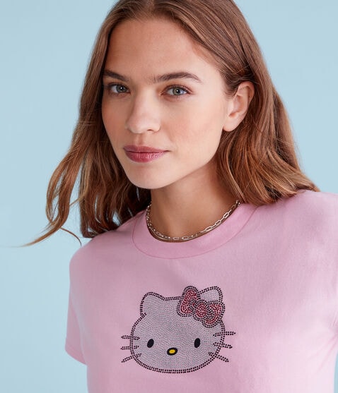 Hello Kitty Rhinestone Face Baby Tee