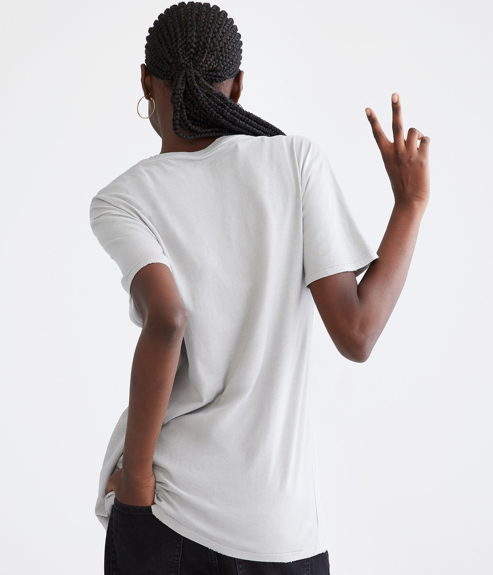 Washed Loose Fit Crew Tee