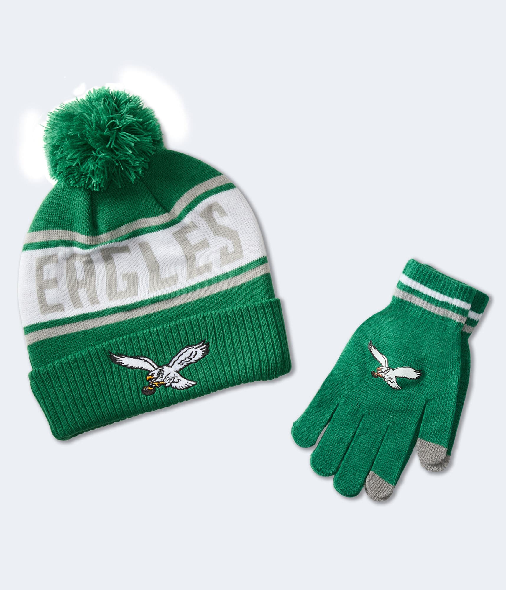 Philadelphia Eagles Hat & Gloves Set