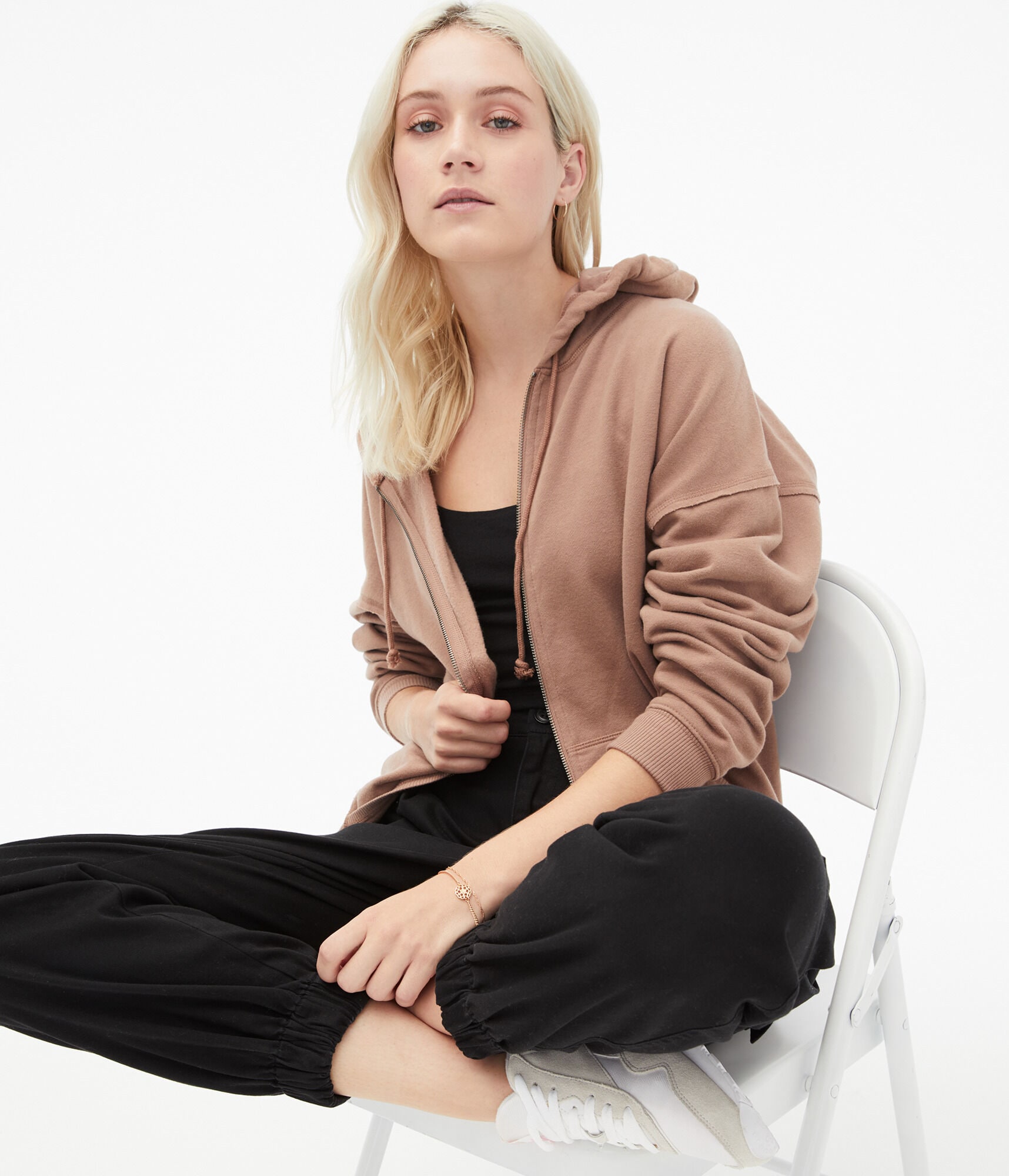 Oversized Full-Zip Hoodie
