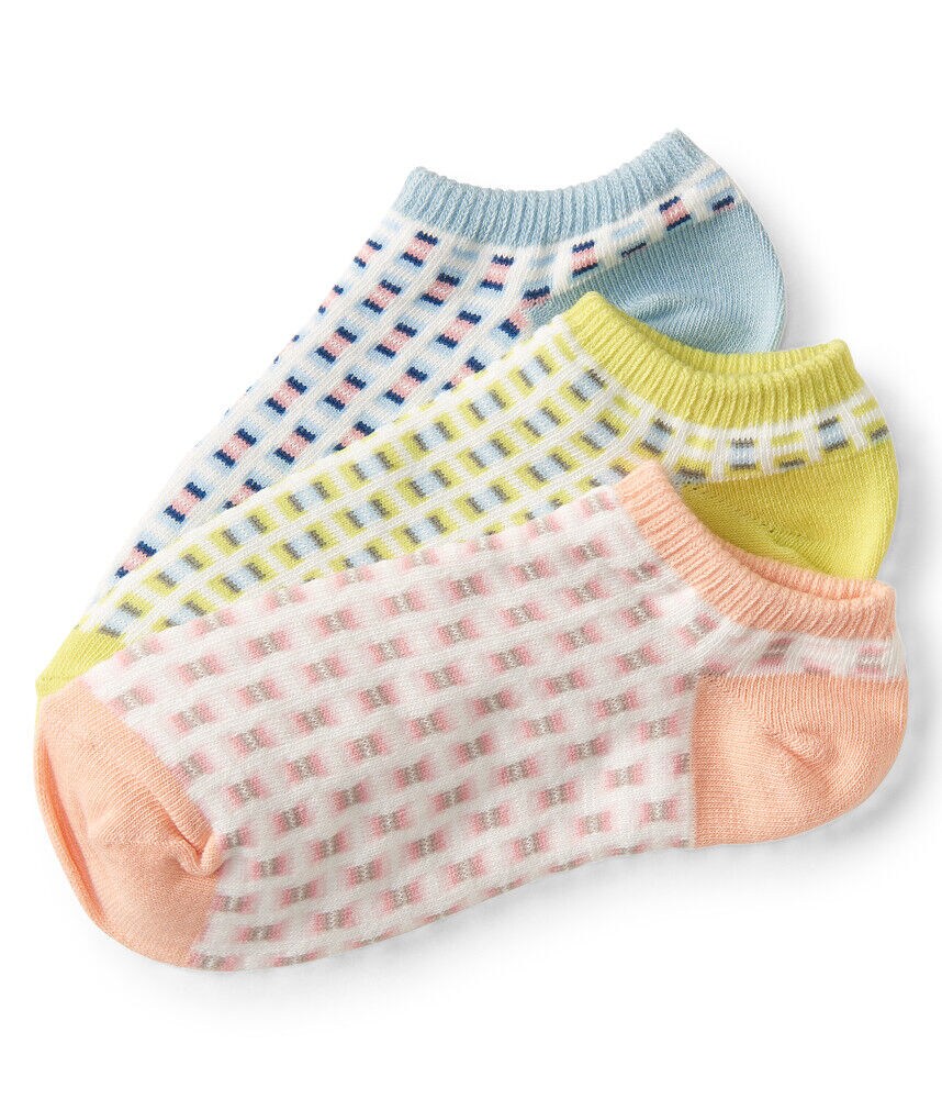 3-Pack Checkered Ankle Socks