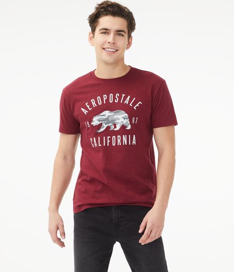 Aero Cali Camo Bear Graphic Tee