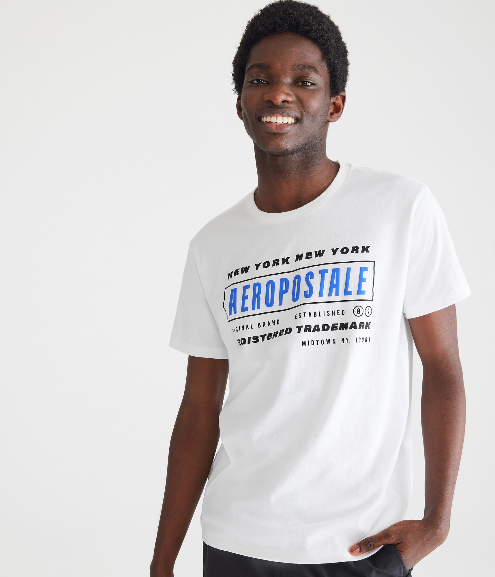 Aeropostale New York Box Logo Graphic Tee